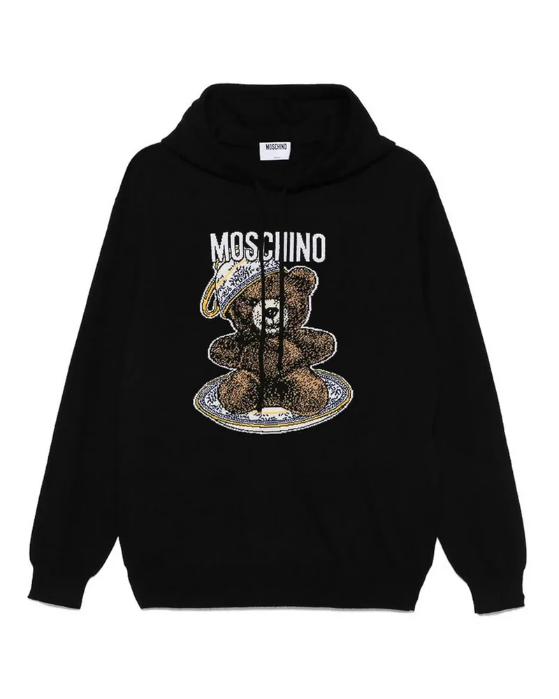 Moschino Rundhalspullover - Schwarz Schwarz