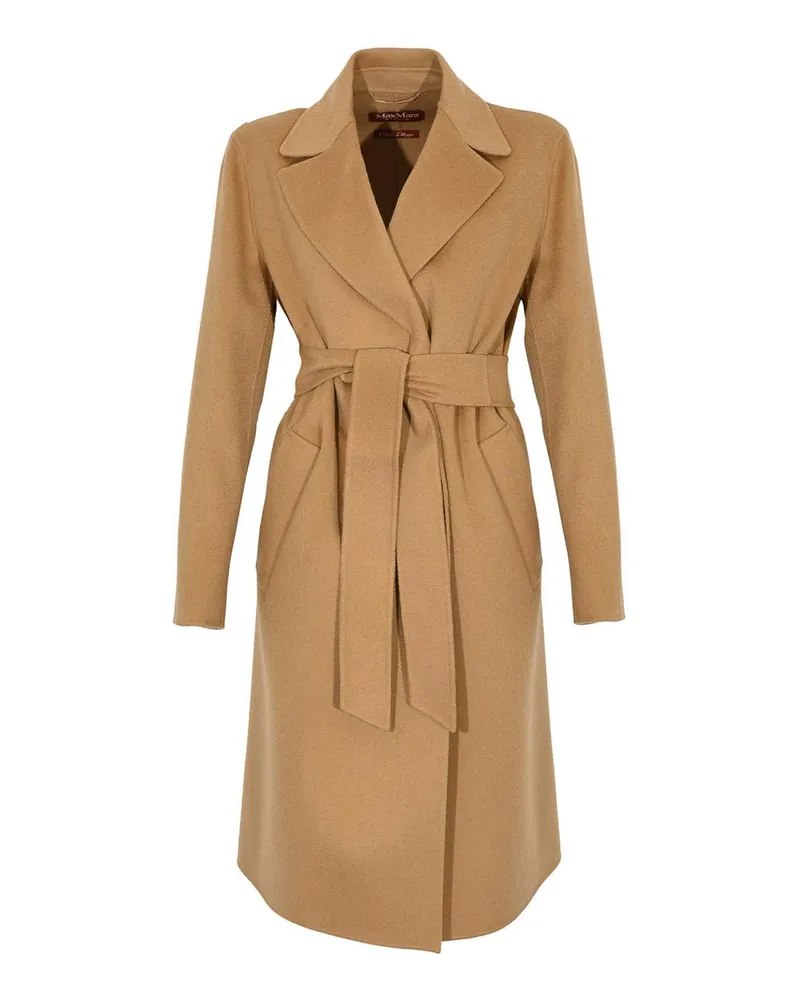 Max Mara Knielanger Mantel - Camel Camel