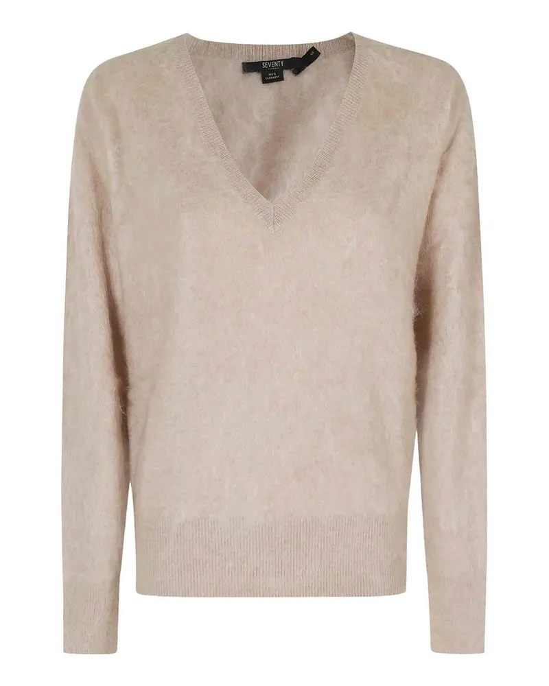 Seventy V-Pullover - Braun Braun