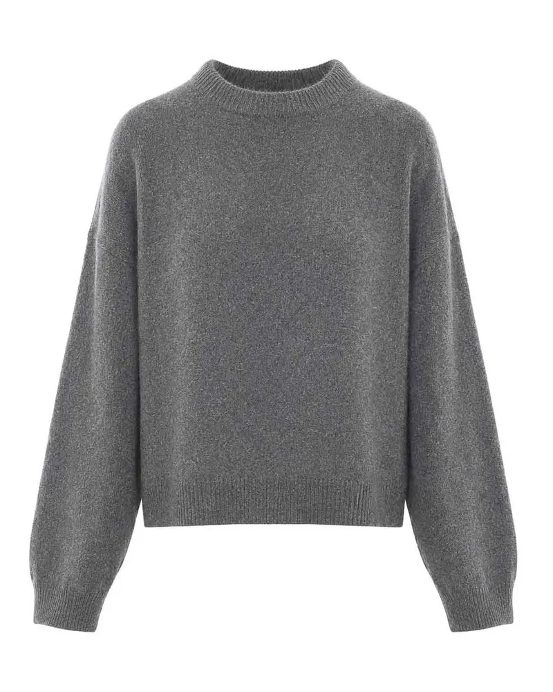 Loulou Studio Rundhalspullover - Grau Grau