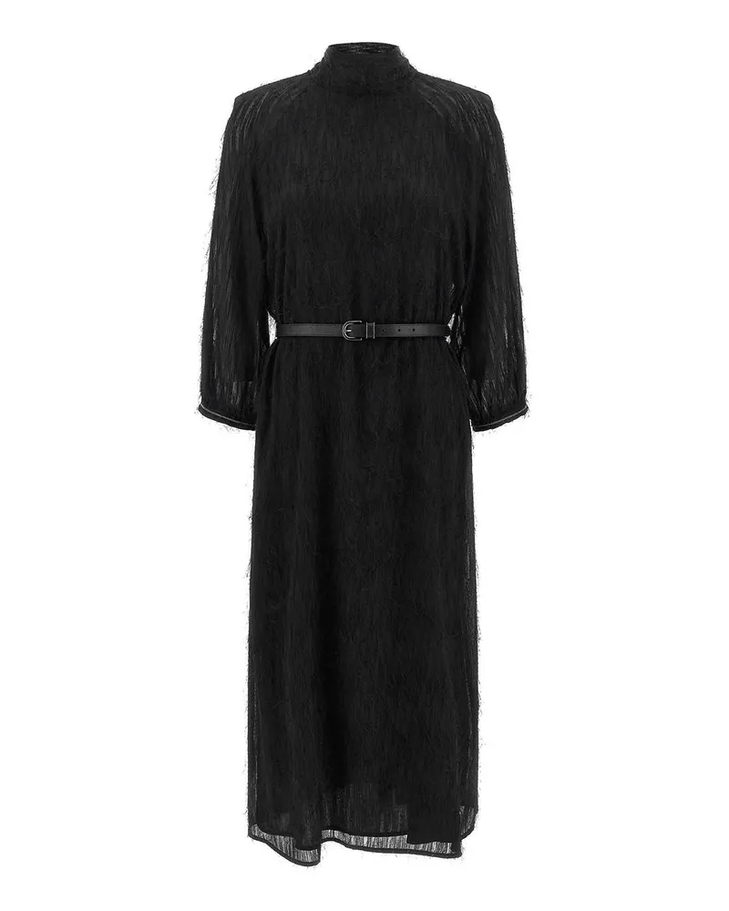 Peserico Knielanges Kleid - Schwarz Schwarz