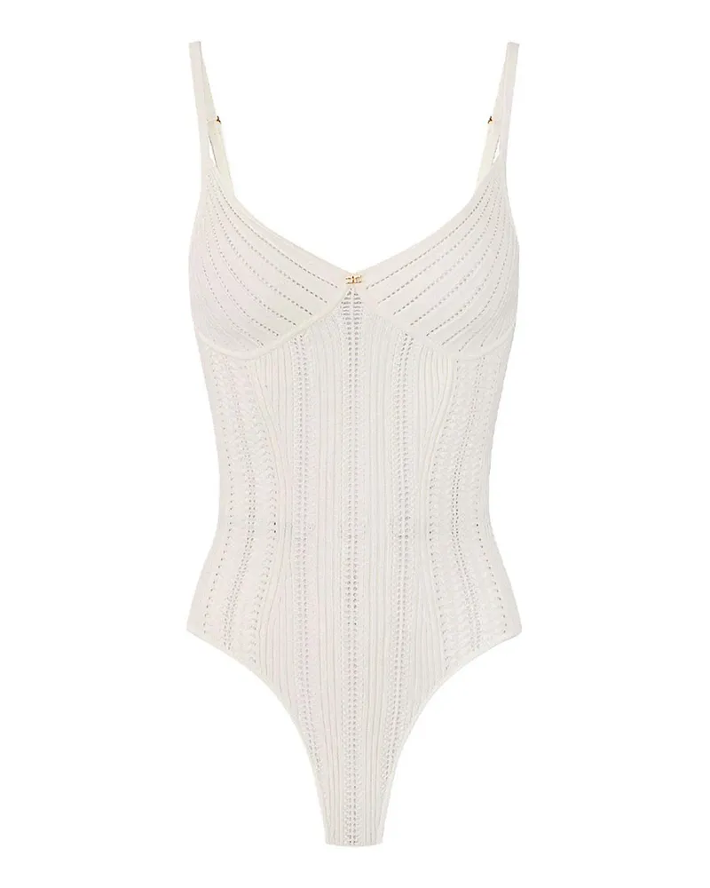 Elisabetta Franchi Top - Creme Creme