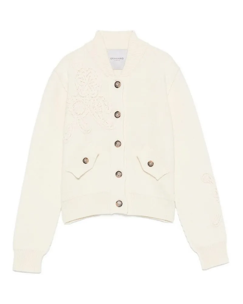 Ermanno Scervino Cardigan - Weiß Weiß