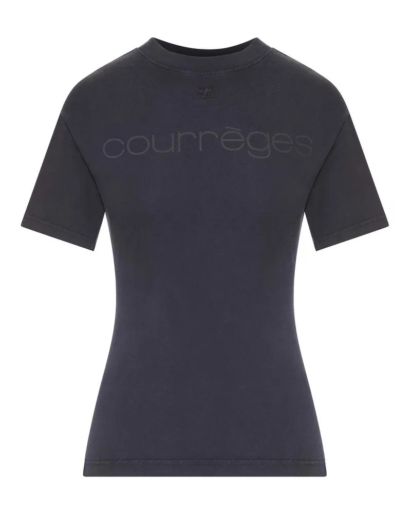 Courrèges T-Shirt - Schwarz Schwarz