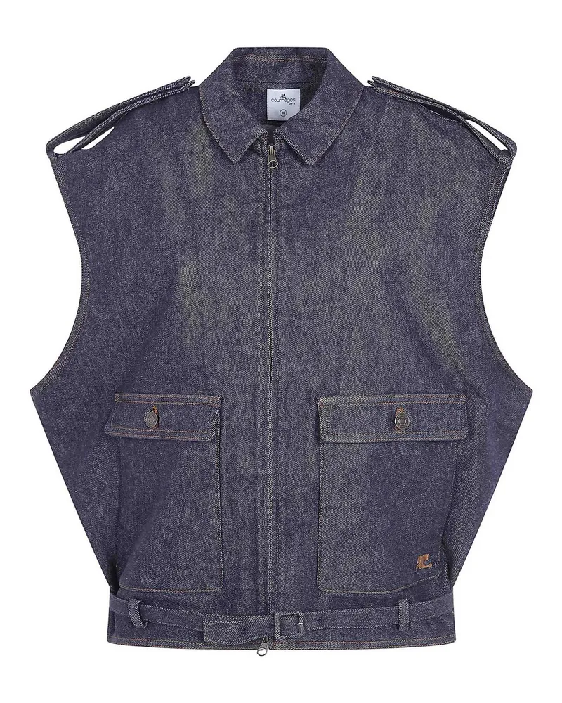 Courrèges Bomberjacke - Grau Grau