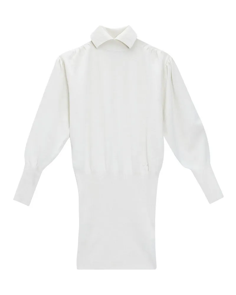 Genny Knielanges Kleid - Weiß Weiß
