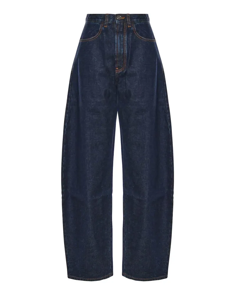 Alaïa Straight Leg Jeans - Blau Blau
