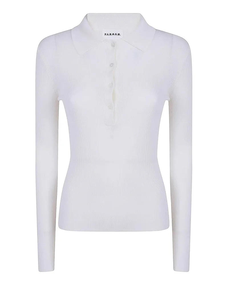 P.A.R.O.S.H. P. A.R. O.S. H. Poloshirt - Weiß Weiß