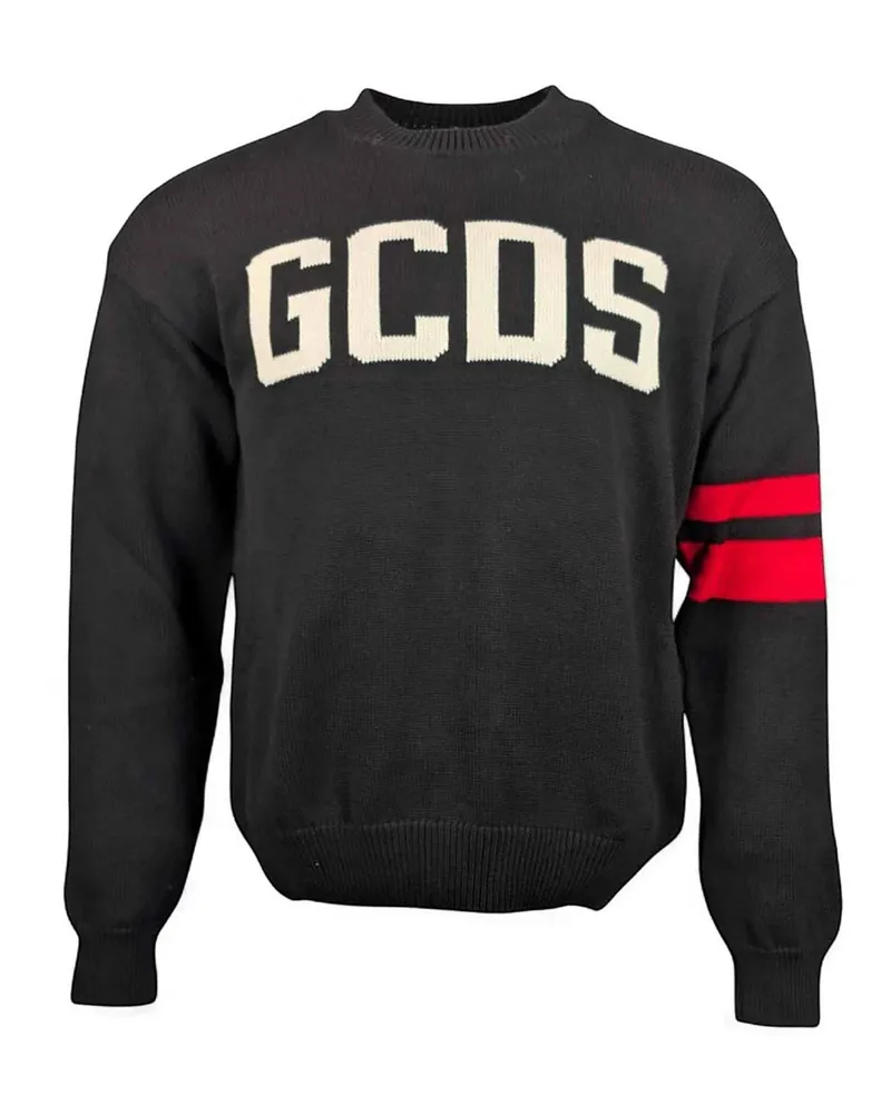 GCDS Rundhalspullover - Schwarz Schwarz