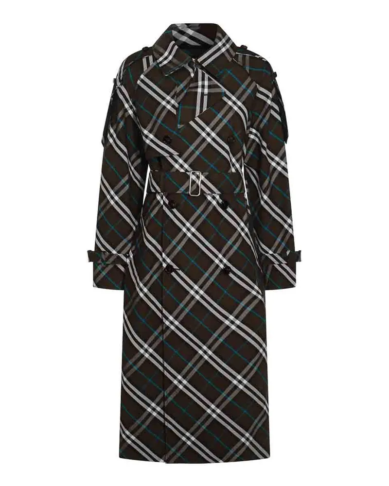 Burberry Kurzer Mantel - Schwarz Schwarz