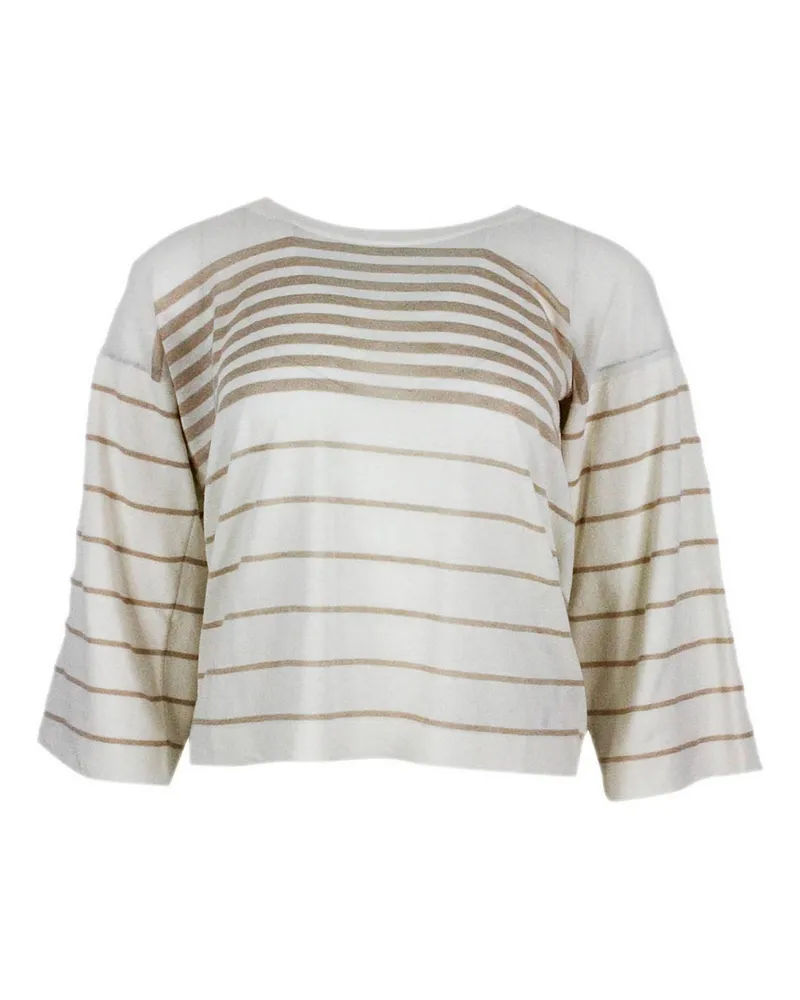 Malo Rundhalspullover - Beige Beige