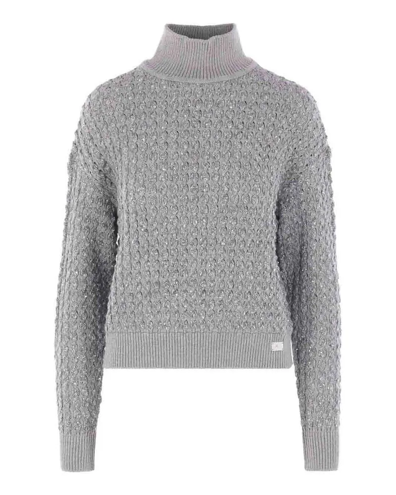 Elisabetta Franchi Rundhalspullover - Grau Grau