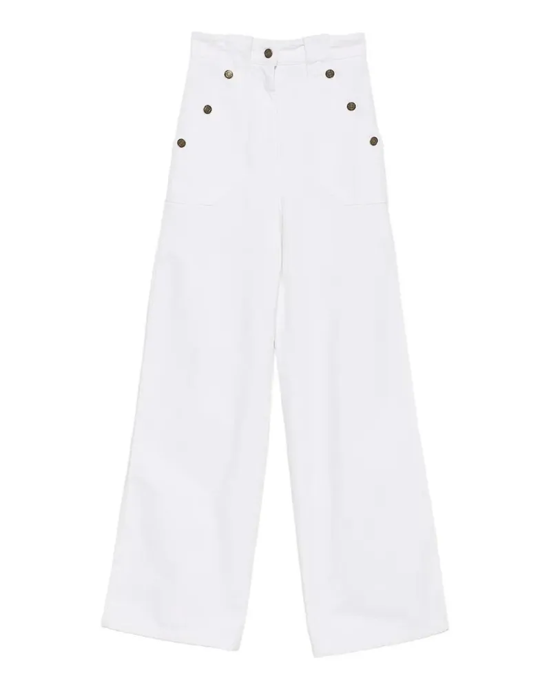 Max Mara Casual Hose - Weiß Weiß