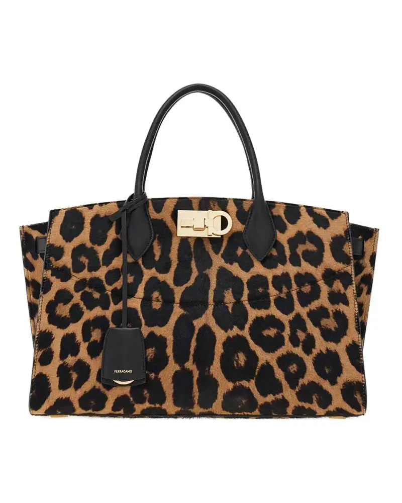 Ferragamo Umhängetasche - Schwarz Animal