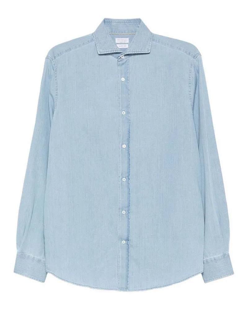 Brunello Cucinelli Hemd - Blau Blau