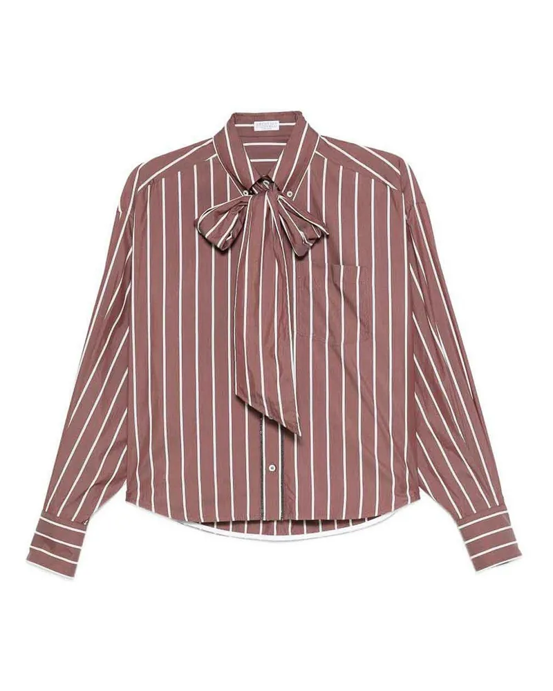 Brunello Cucinelli Hemd - Dunkelrot Dunkelrot