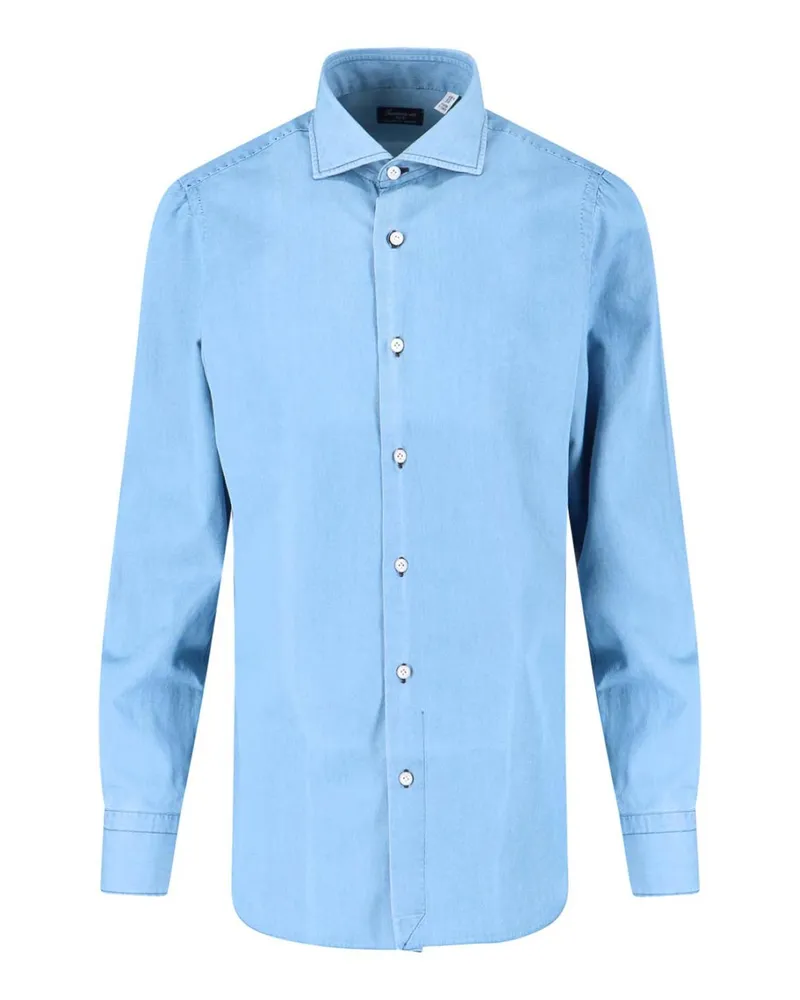 Finamore 1925 Hemd - Blau Blau
