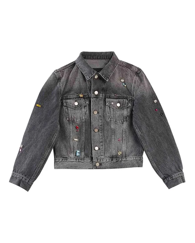 Marc Jacobs Lederjacke - Grau Grau