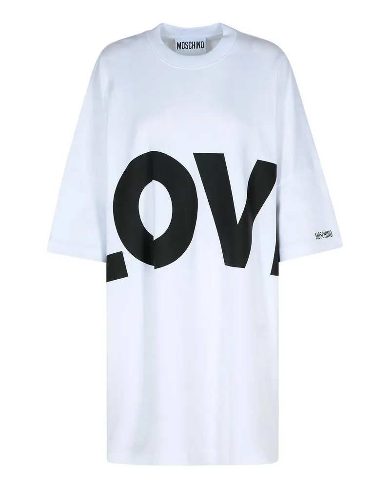 Moschino Knielanges Kleid - Weiß Weiß