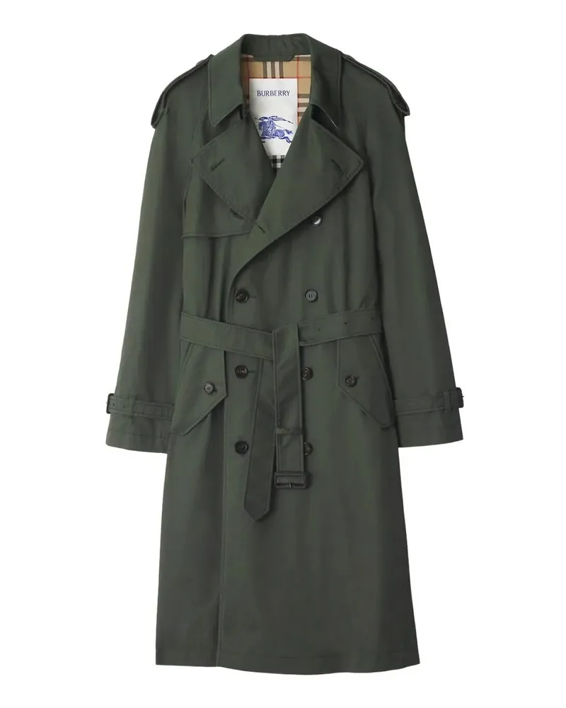 Burberry Knielanger Mantel - Weiß Weiß