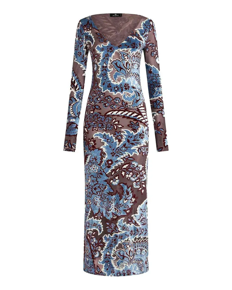 Etro Maxikleid - Blau Blau