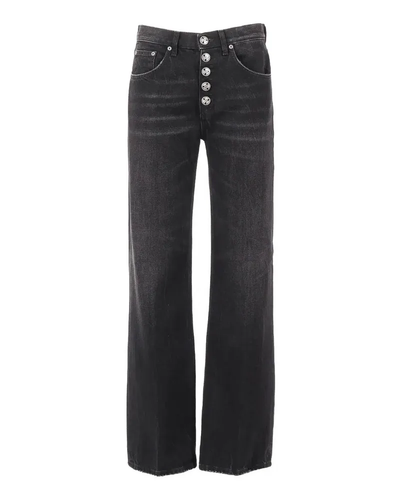 Dondup Straight Leg Jeans - Schwarz Schwarz