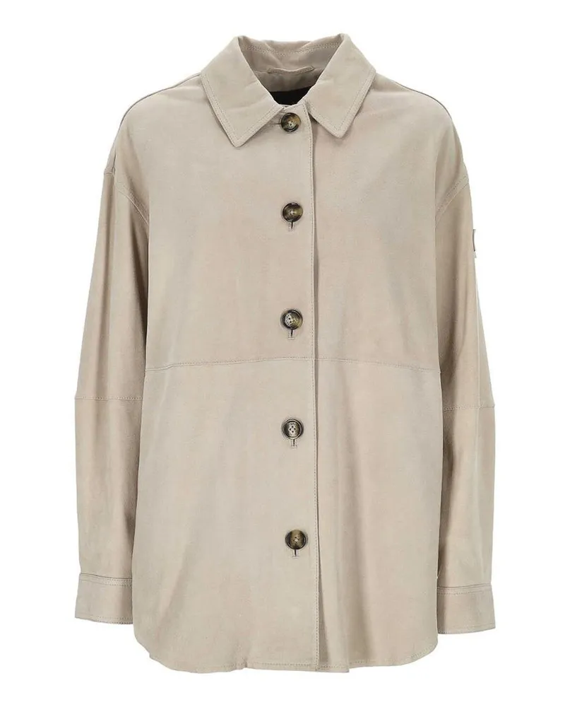 Peuterey Lederjacke - Beige Beige