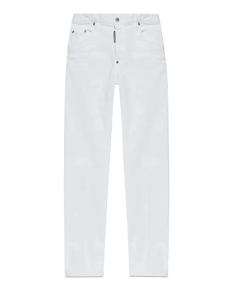 Dsquared2 Straight Leg Jeans - Weiß Weiß