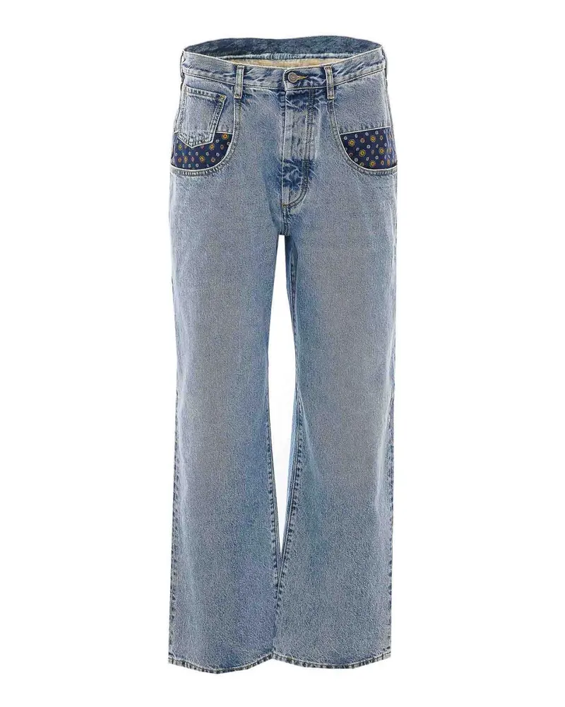 Maison Margiela Straight Leg Jeans - Blau Blau