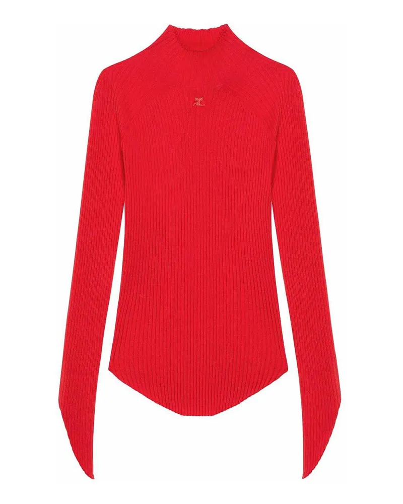 Courrèges U-Boot-Pullover - Rot Rot