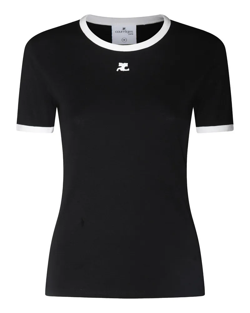 Courrèges T-Shirt Schwarz