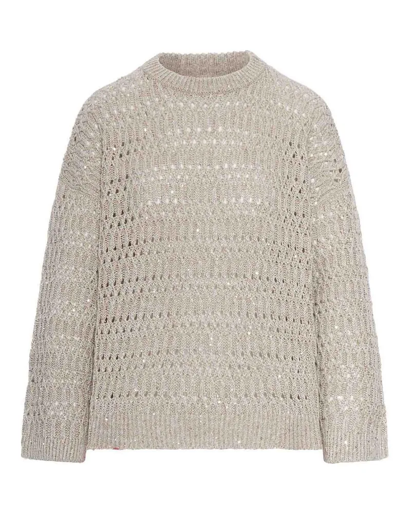 Brunello Cucinelli Rundhalspullover - Nude Nude