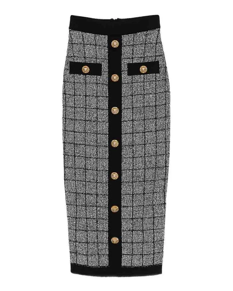 Balmain Langer Rock - Schwarz Schwarz