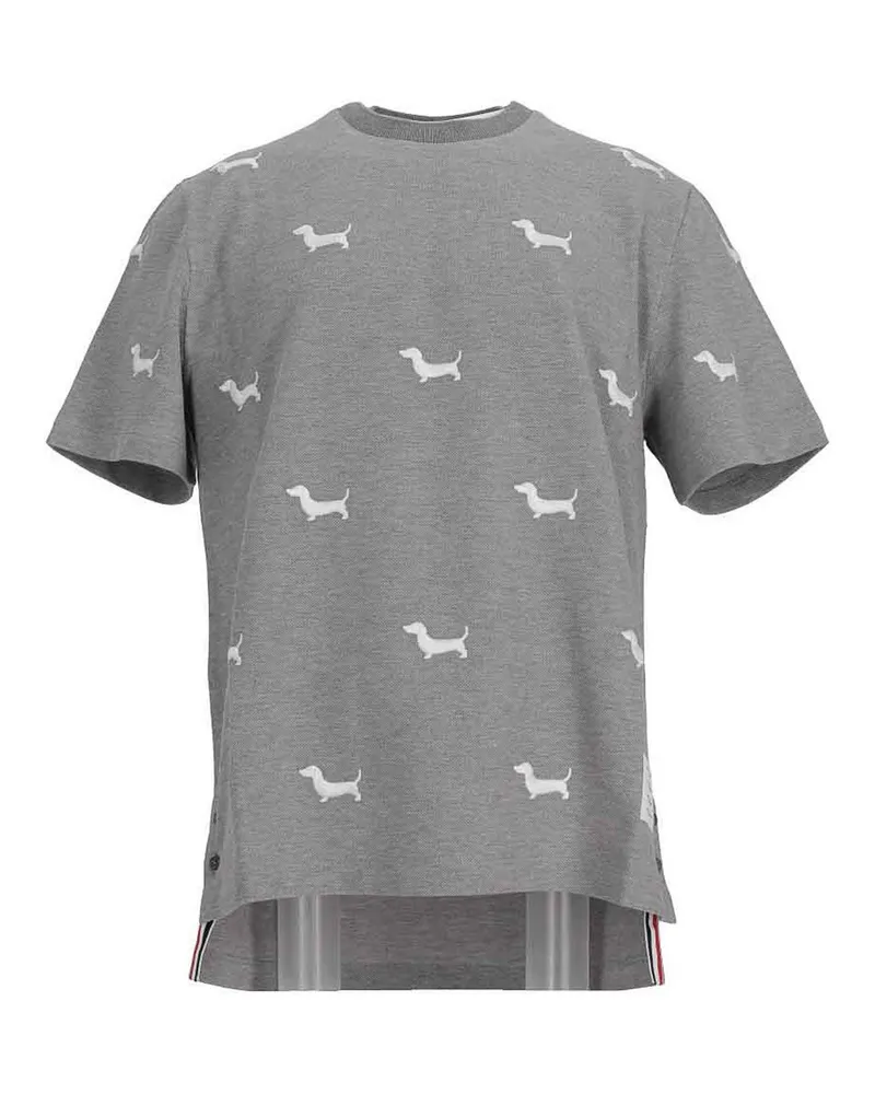 Thom Browne T-Shirt - Grau Grau