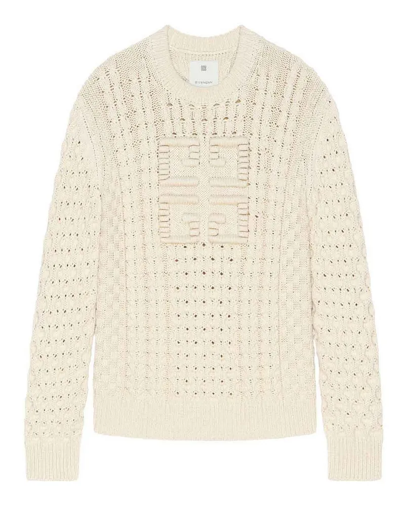 Givenchy Rundhalspullover - Creme Creme