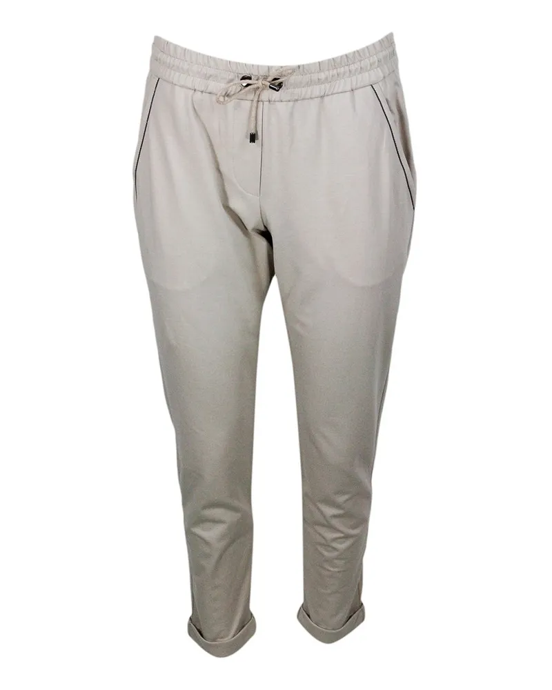 Brunello Cucinelli Hose- Beige Hellgrau
