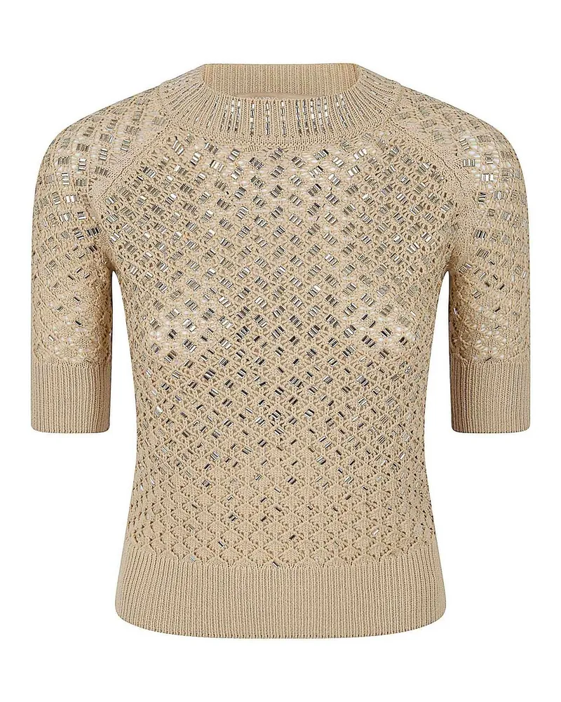 Ermanno Scervino Rundhalspullover - Beige Beige