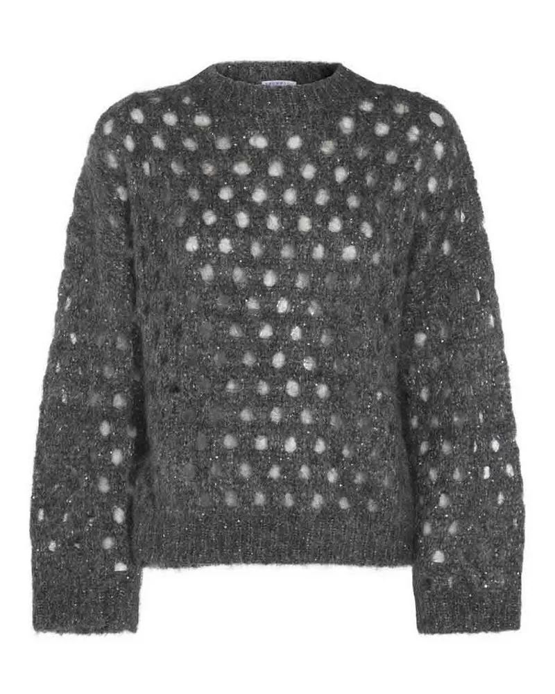 Brunello Cucinelli U-Boot-Pullover - Grau Grau