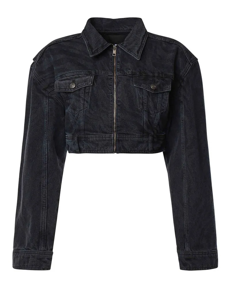 ROTATE Birger Christensen Jeansjacke - Schwarz Schwarz