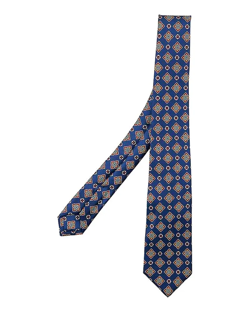 Kiton Krawatte - Blau Blau