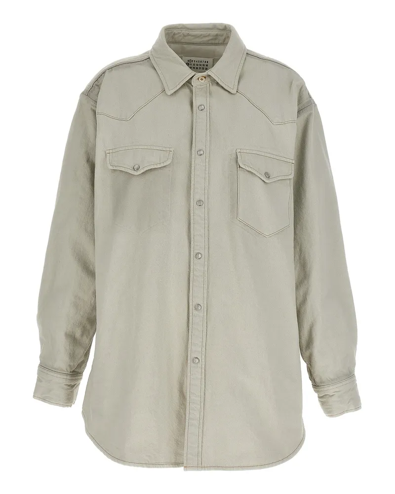 Maison Margiela Hemd - Weiß Weiß