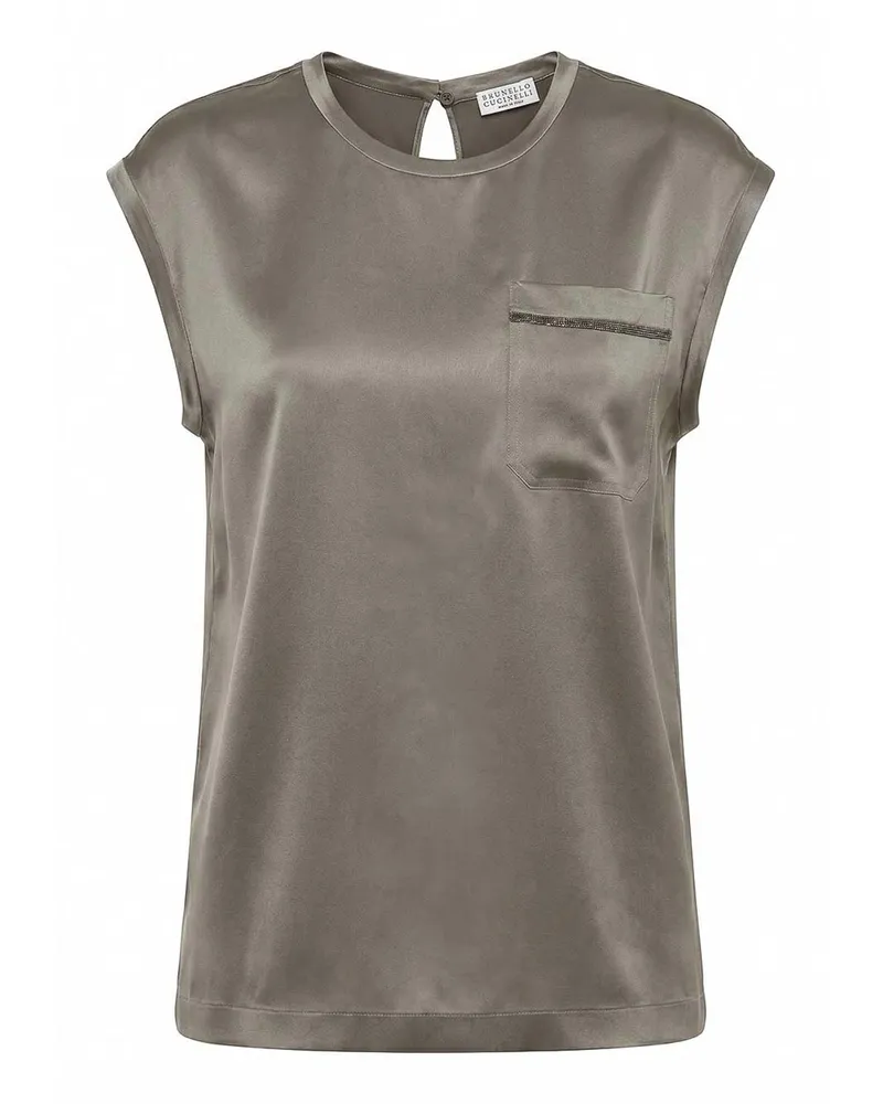 Brunello Cucinelli Bluse - Grau Grau