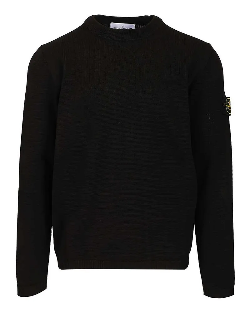 Stone Island Rundhalspullover - Schwarz Schwarz
