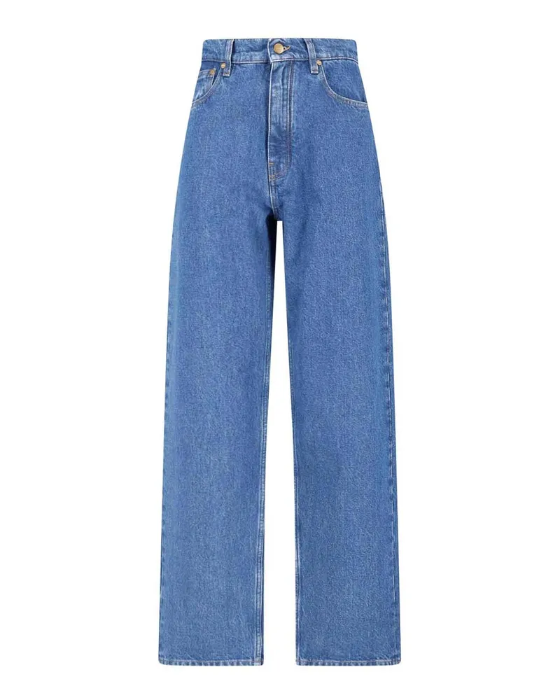 Jil Sander Straight Leg Jeans - Blau Blau