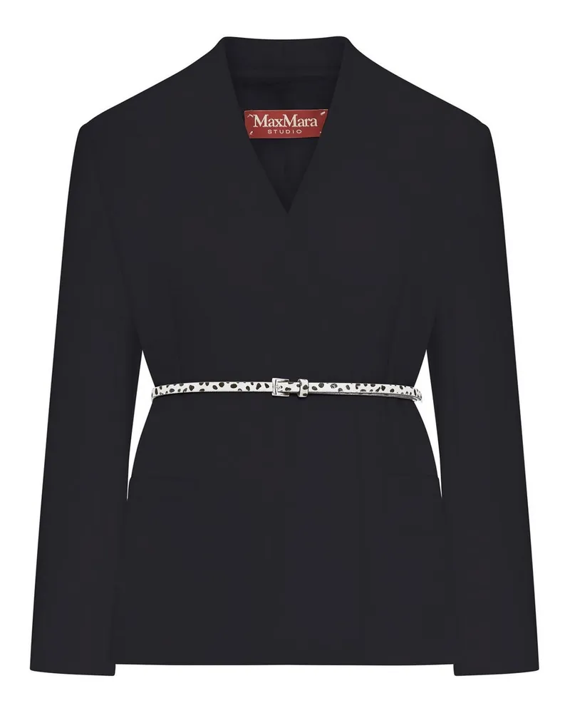 Max Mara Casualjacke - Schwarz Schwarz