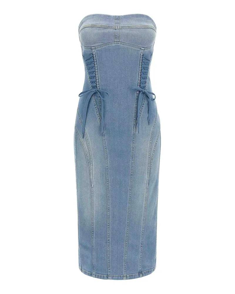 Elisabetta Franchi Knielanges Kleid - Hellblau Hellblau