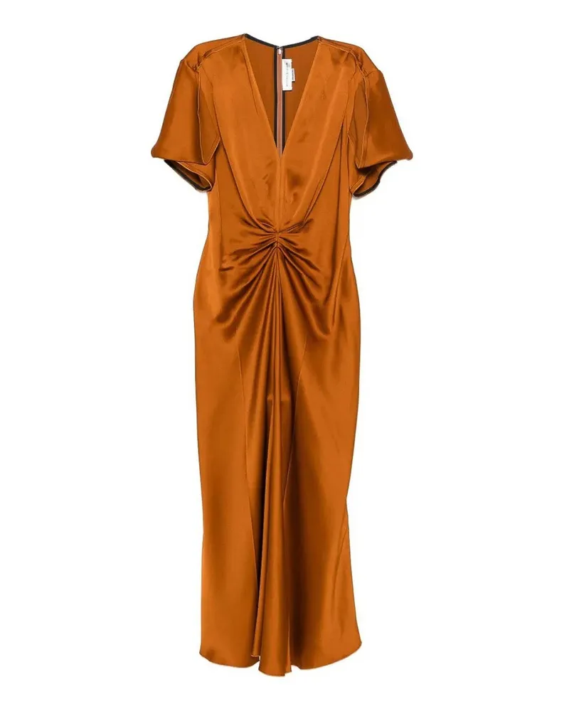 Victoria Beckham Knielanges Kleid - Gold Gold