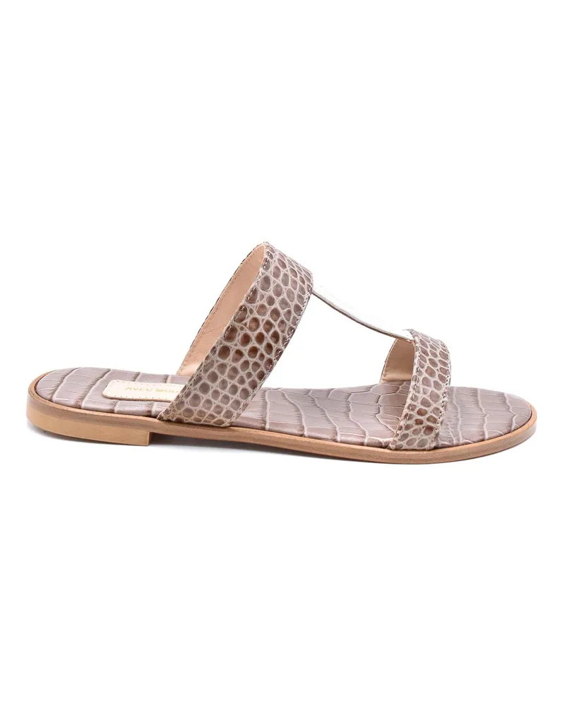 Avec Modération Sandalen - Hellbraun Hellbraun