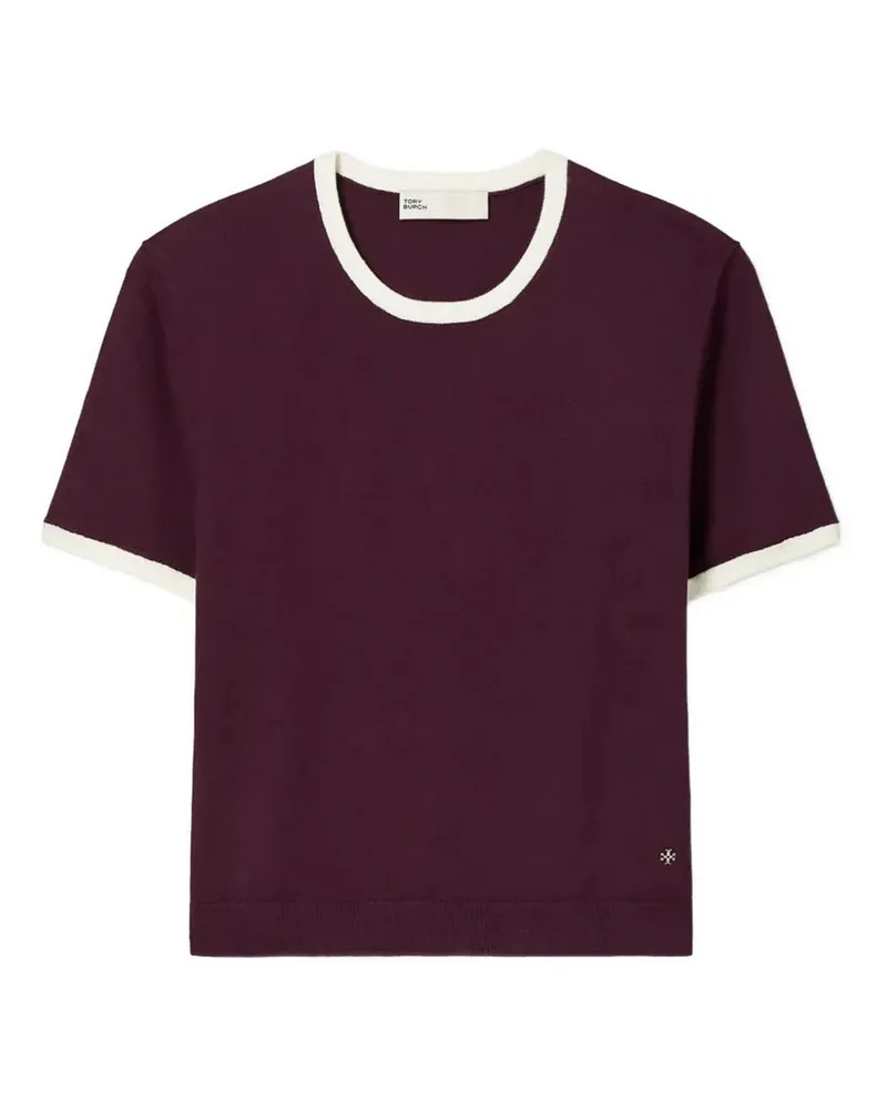 Tory Burch T-Shirt - Dunkelrot Dunkelrot