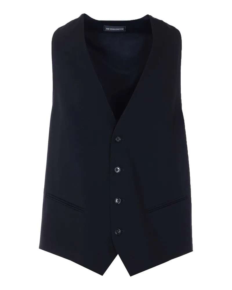 Ann Demeulemeester Weste - Schwarz Schwarz